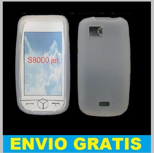 FUNDA SILICONA PARA SAMSUNG S8000 / S 8000 JET BLANCA